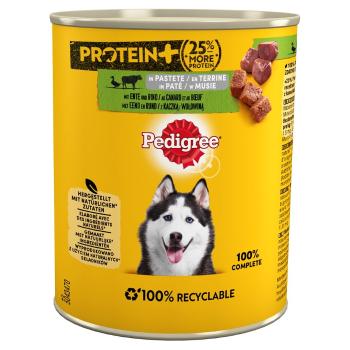 PEDIGREE Protein+ Adult puszka 12x800g mokra karma pełnoporcjowa dla dorosłych psów z kaczką i wołowiną w musie