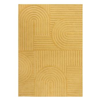 Żółty dywan wełniany Flair Rugs Zen Garden, 160x230 cm