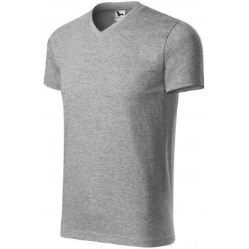 T-shirt o dużej gramaturze z krótkim rękawem, ciemnoszary marmur, XL
