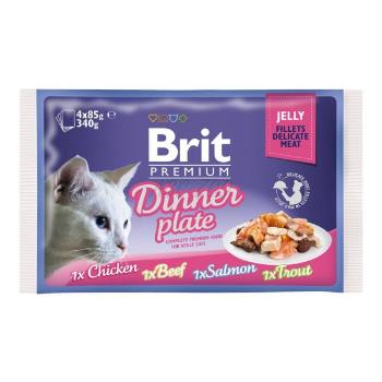 Saszetki BRIT Premium Cat Dinner Plate in Jelly 4 x 85 g - 4 x 85g