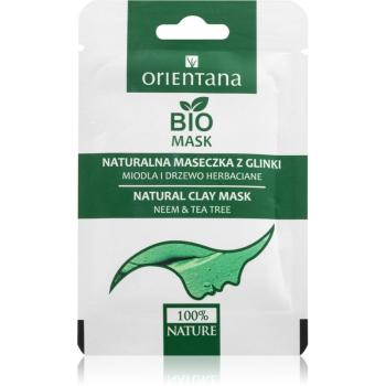 Orientana Neem & Tea Tree Clay Face Mask odżywcza, kremowa maseczka 3x30 ml
