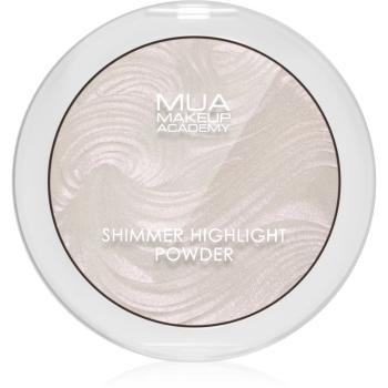 MUA Makeup Academy Shimmer kompaktowy pudrowy rozświetlacz odcień Peach Diamond 8 g