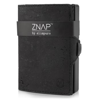 Slimpuro ZNAP, cienki portfel, 12 kart, kieszonka na monety, 8 x 1,8 x 6 cm (szer. x wys. x gł.), ochrona RFID