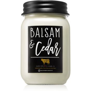 Milkhouse Candle Co. Farmhouse Balsam & Cedar świeczka zapachowa Mason Jar 368 g