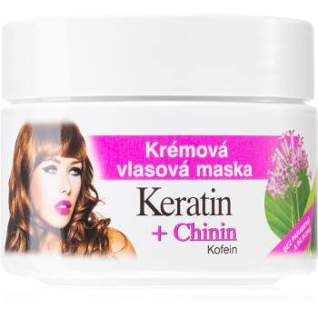 Bione Cosmetics Keratin + Chinin kremowa maseczka do włosów 260 ml