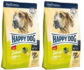 HAPPY DOG Junior Giant Jagnięcina &amp; ryż 30 kg (2 x 15 kg)