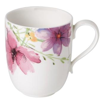 Porcelanowy kubek z motywem kwiatów Villeroy & Boch Mariefleur Tea, 430 ml