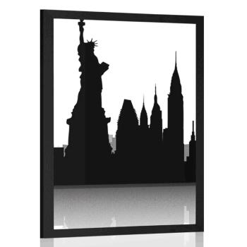 Plakat międzynarodowe symbole metropolii - 40x60 black