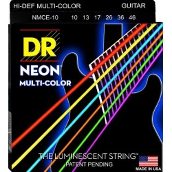 Dr Nmce 10-46 Neon Multi-color Struny Gitara Elektryczna