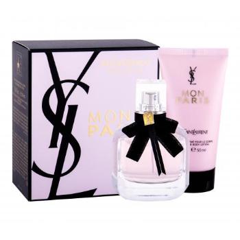 Yves Saint Laurent Mon Paris zestaw Edp 50 ml + Mleczko do ciała 50 ml dla kobiet Uszkodzone pudełko