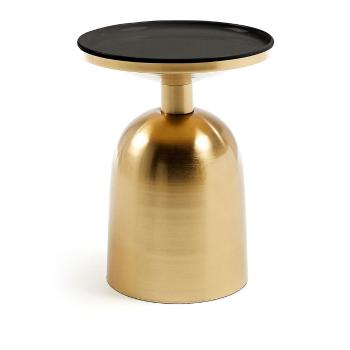 Stolik w złotym kolorze Kave Home Physic, ø 37 cm