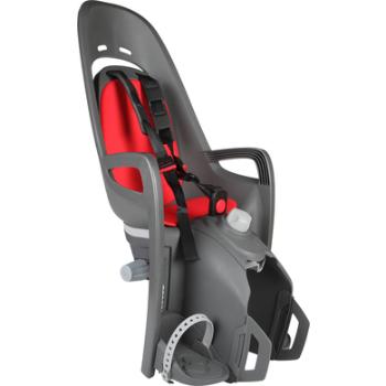 hamax Fotelik rowerowy Zenith Relax z adapterem na bagażnik szary/czarwony