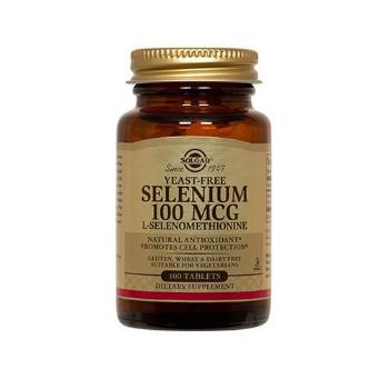 SOLGAR Selenium 100mcg Yeast Free - 100tabs.Witaminy i minerały > Selen