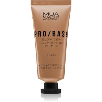 MUA Makeup Academy PRO/BASE rozświetlająca baza pod makijaż odcień Spark 30 ml