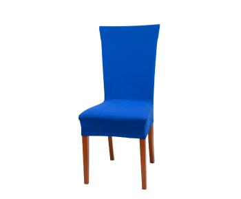 Pokrowiec na krzesło z oparciem Jersey - niebieski - Rozmiar 70 x 35 cm