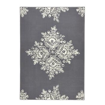 Szaro-biały dywan Hanse Home Gloria Blossom, 120x170 cm