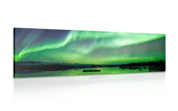 Obraz zorza polarna - 150x50