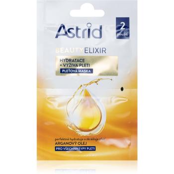 Astrid Beauty Elixir maseczka nawilżająco odżywcza z olejkiem arganowym 2x8 ml