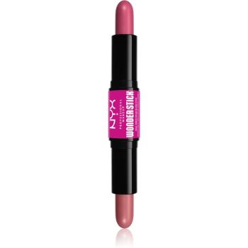 NYX Professional Makeup Wonder Stick Cream Blush obustronna kreka odcień 01 Light Peach and Baby Pink 2x4 g