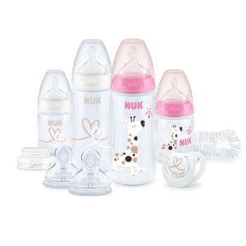 NUK Zestaw startowy Perfect Start z First Choice ⁺ Butelka dla niemowląt w kolorze różowym