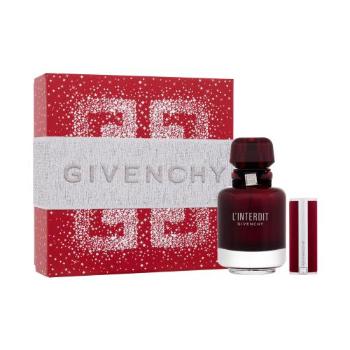 Givenchy L´Interdit Rouge zestaw Edp 50 ml + Pomadka Le Rouge Deep Velvet 1,5 g 37 Rouge Grainé dla kobiet