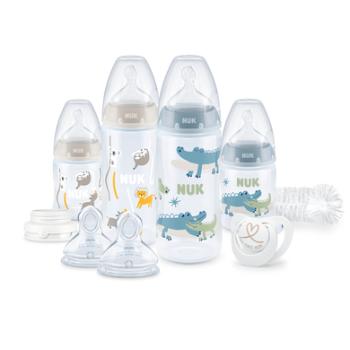 NUK Zestaw startowy Perfect Start z First Choice ⁺ Butelka dla niemowląt w kolorze niebieskim