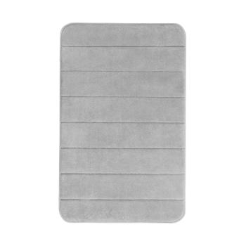 Jasnoszary dywanik łazienkowy z pianką z pamięcią kształtu Wenko, 80x50 cm