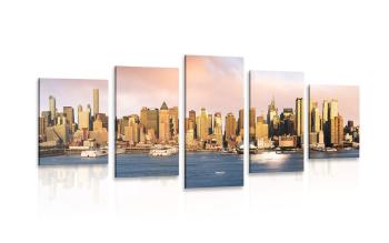 5-częściowy obraz wyjątkowy Nowy Jork - 200x100