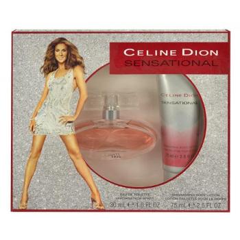 Céline Dion Sensational zestaw Edt 30ml + 75ml Balsam dla kobiet Uszkodzone pudełko