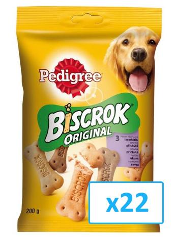 PEDIGREE Biscrok 22x200g - ciasteczka dla psów w kształcie kostek