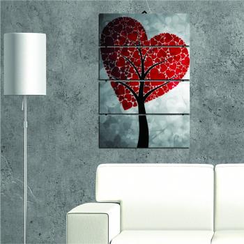 Wieloczęściowy obraz Heart Tree, 34x55 cm