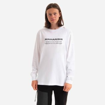 Koszulka męska Maharishi Miltype Embroidered Longsleeve T-Shirt 9754 WHITE