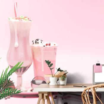 Fototapeta różowy koktajl mleczny